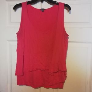 MOVING SALE! Lilla P raw hem layer tank XL